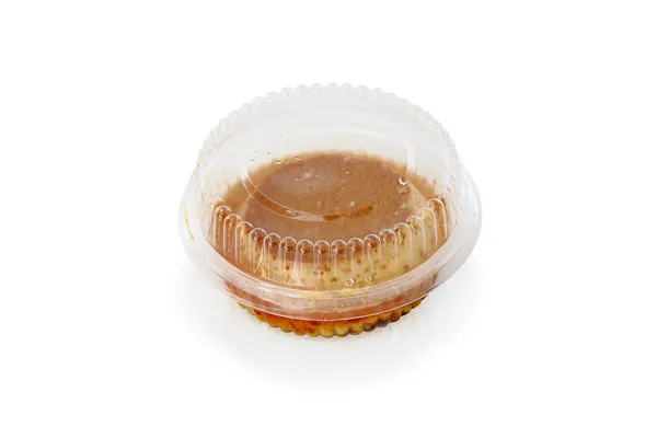 Geschlossenes Pudding-Dessert to go — Stockfoto