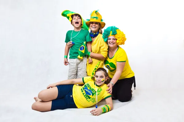 Filles brésiliennes supporters — Photo