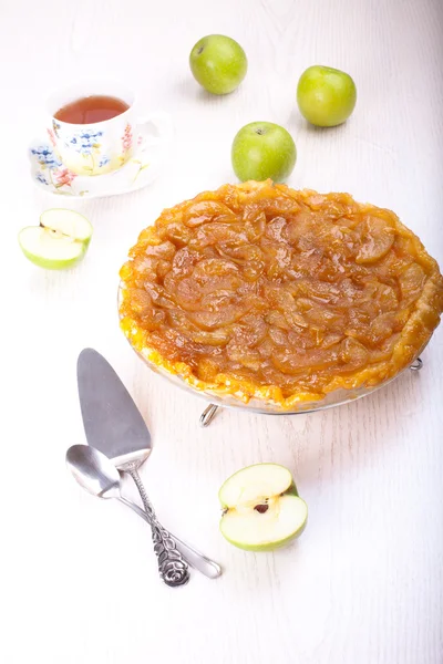 Tart tatin served on a table — Stock Photo, Image