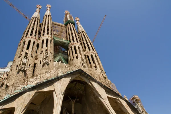 Sagrada Familia en construction Images De Stock Libres De Droits