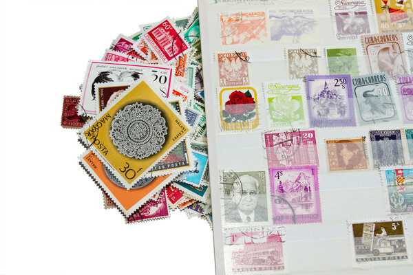 Почтовые марки с альбомом марок
