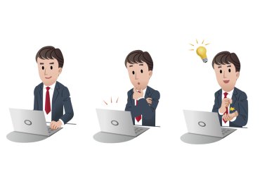 işadamı laptop comuter adlı dizi