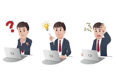 işadamı laptop comuter adlı dizi
