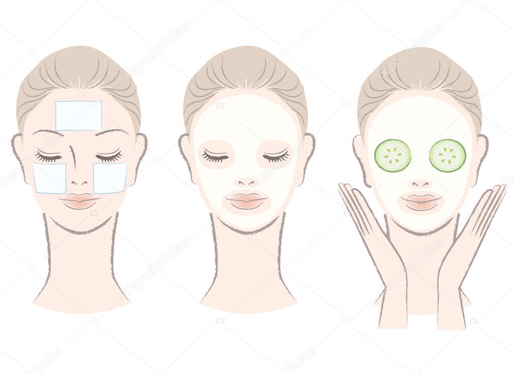 Elegant, beautiful woman with face mask