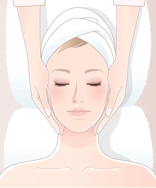 Massage spa — Image vectorielle