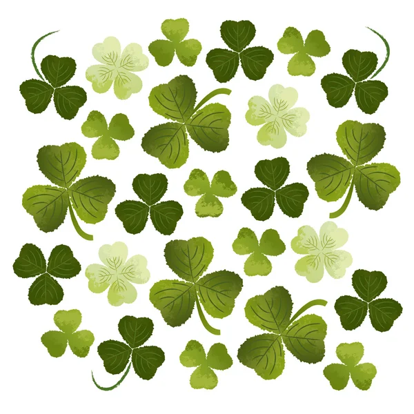 Shamrocks achtergrond — Stockvector