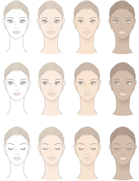 güzel kadın ten rengi grafiği