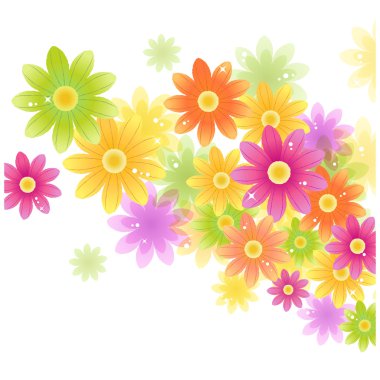 vektör gerbera çiçek arka plan