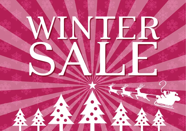 Cartaz de venda de inverno — Vetor de Stock