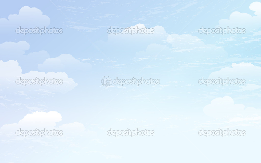 Spreading blue sky background