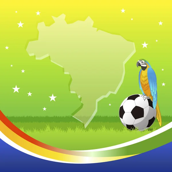 ブラジル サッカーの背景 — Stockový vektor