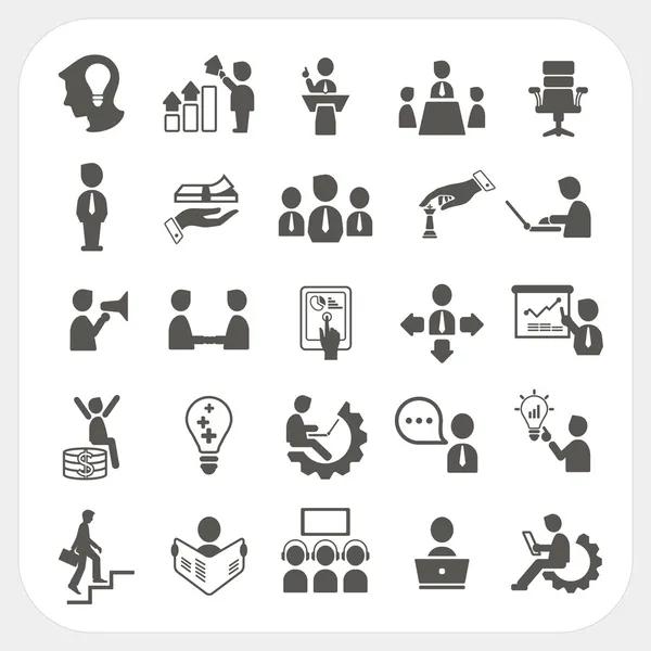 Management and Business icons set — Stock Vector