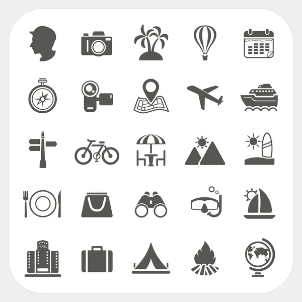 seyahat ve tatil Icons set