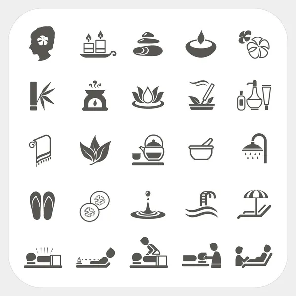 Spa icons set — Stock Vector