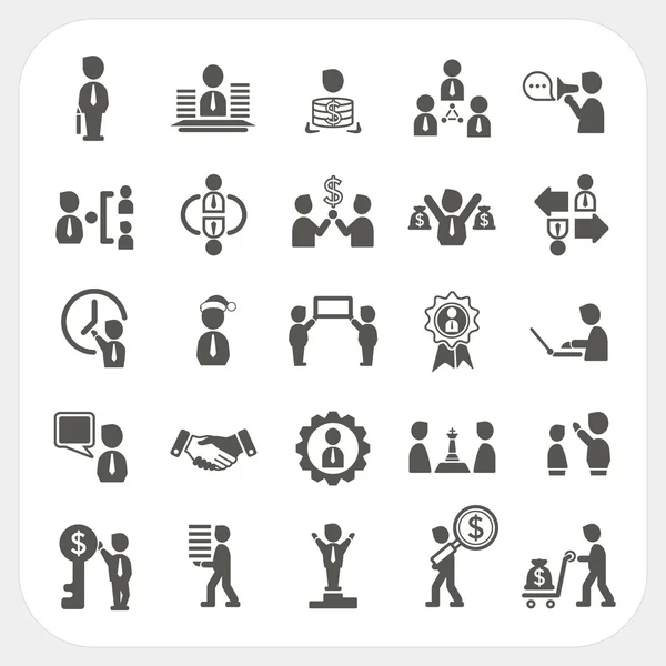 Yönetim ve iş Icons set — Stok Vektör