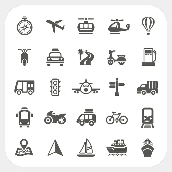 Conjunto de iconos de transporte — Vector de stock