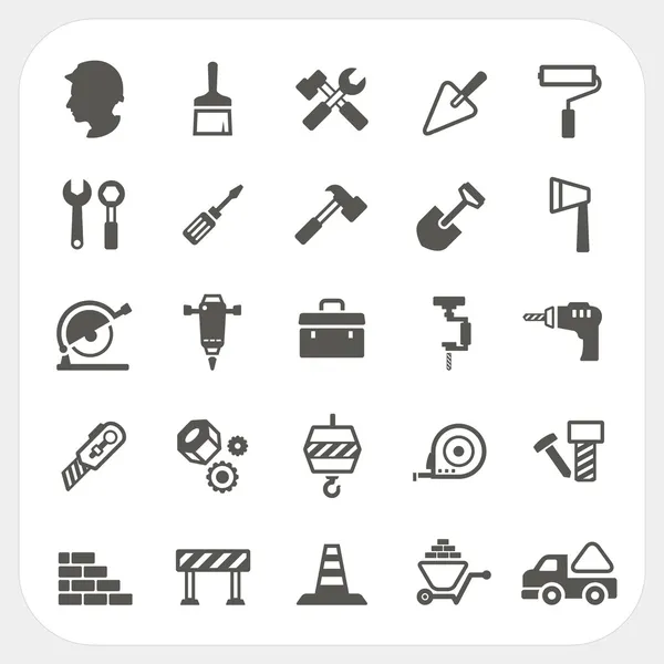 Construction icons set — Stock Vector