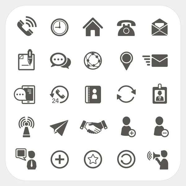 Conjunto de iconos de comunicación — Vector de stock