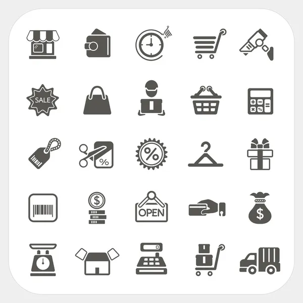 Shopping and Finance icons set — Stock Vector