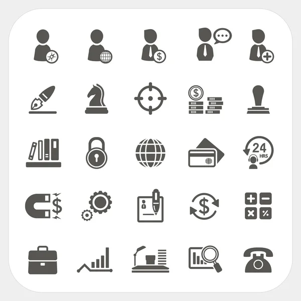 Business, Human resource and Finance icons set — Stock Vector