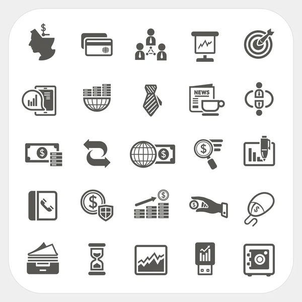 Business and finance icons set — Stock Vector