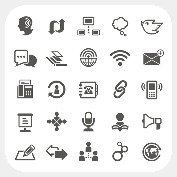 Conjunto de ícones de comunicação —  Vetores de Stock