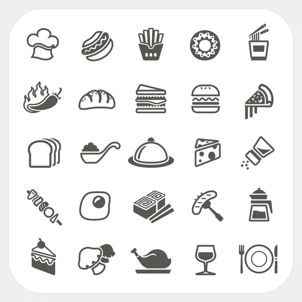 Conjunto de ícones alimentares —  Vetores de Stock