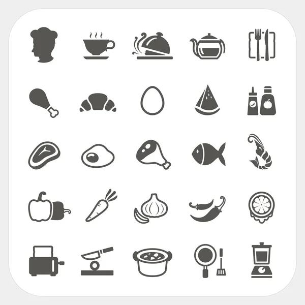 Set de iconos alimentarios — Archivo Imágenes Vectoriales