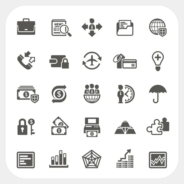 Business and finance icons set — Stock Vector