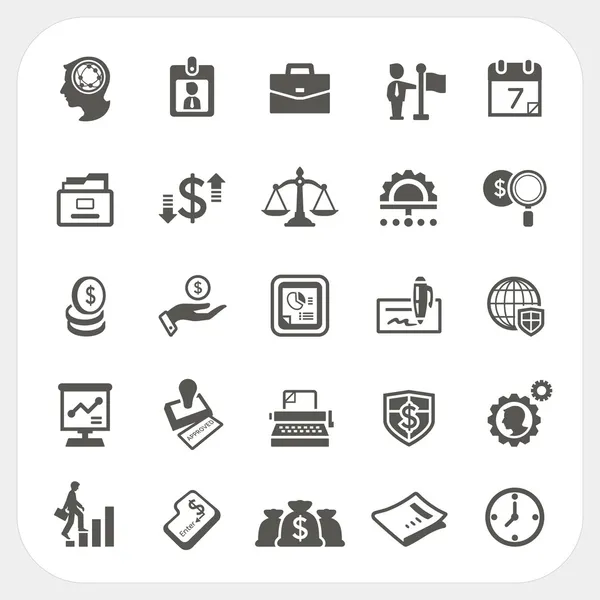 Conjunto de iconos de negocios y finanzas — Vector de stock