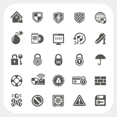 Güvenlik Icons set