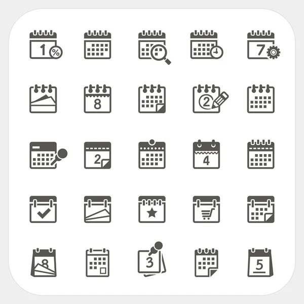 Conjunto de iconos de calendario — Archivo Imágenes Vectoriales