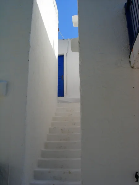 Griekse eiland witte huis — Stockfoto
