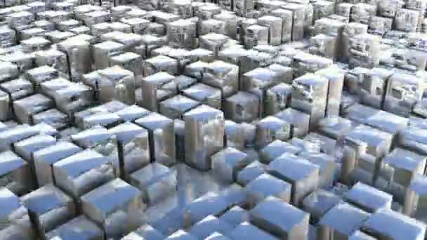 Куб абстрактним фоном — стокове відео