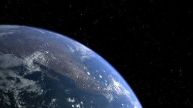 Planet earth ile ay uzayda