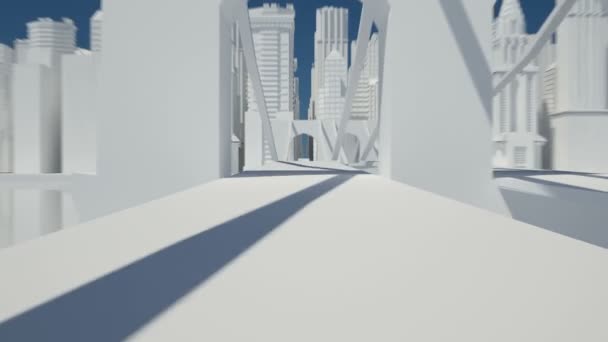 Esquisse de ville animation blanche 