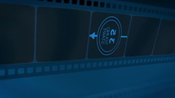 Reel film leader — Stock Video