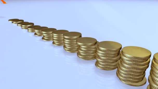 Graphique d'affaires avec argent 