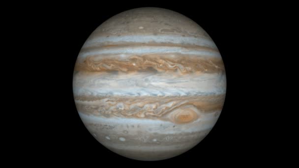 De planeet jupiter — Stockvideo