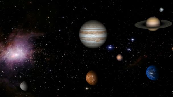 Solar system — Stock Video