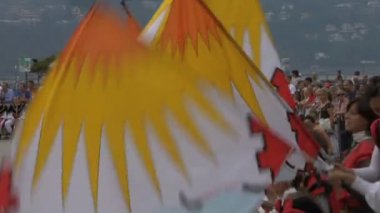 Palio del baradello milan yendikten sonra müttefikleri Como ziyareti barbarossa'nın yeniden enacts