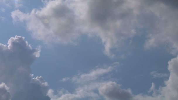 Тайм-лапс облаков — стоковое видео