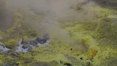 Kükürtlü fumaroles, Vulkan, İtalya