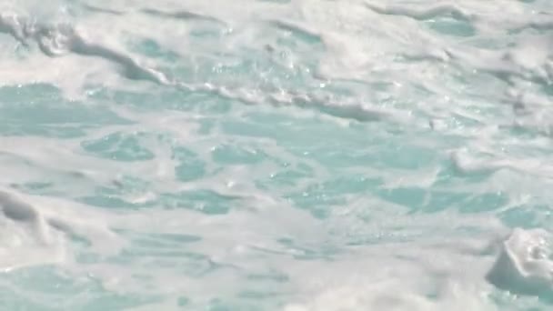 Close up of crashing wave in slow motion — Stock Video
