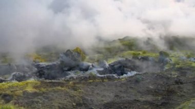 Kükürtlü fumaroles, vulcano, İtalya