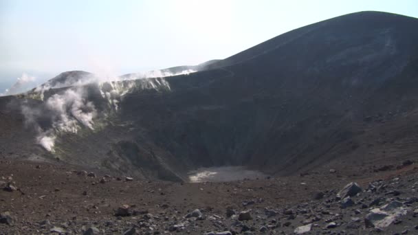 Nagy kráter Vulcano, Olaszország — Stock videók