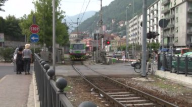 İtalyan banliyö tren şehir kapısı