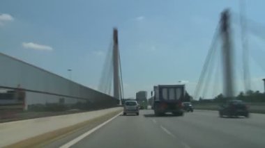 karayolu trafik time-lapse