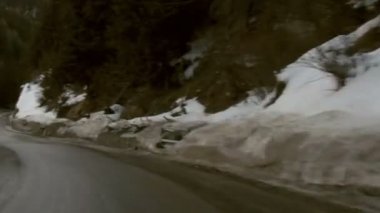 dağ yolundan time-lapse