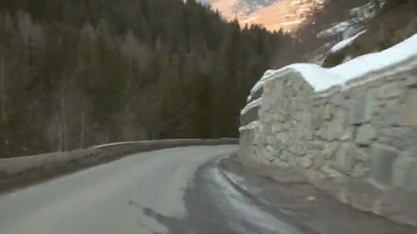 Bergsväg time-lapse — Stockvideo